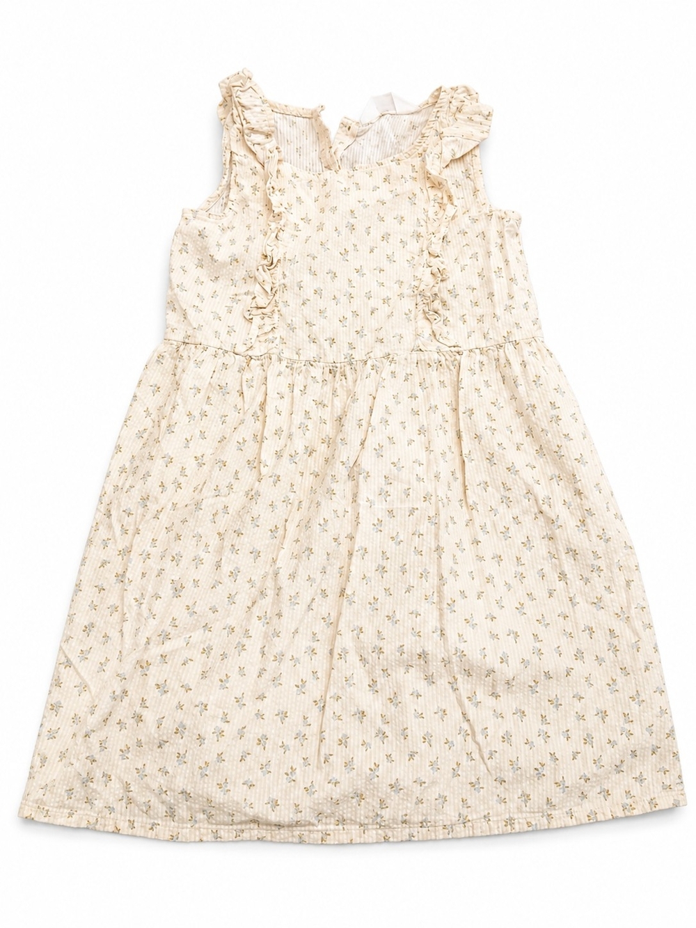 H&M Cream Floral Ruffle Sundress